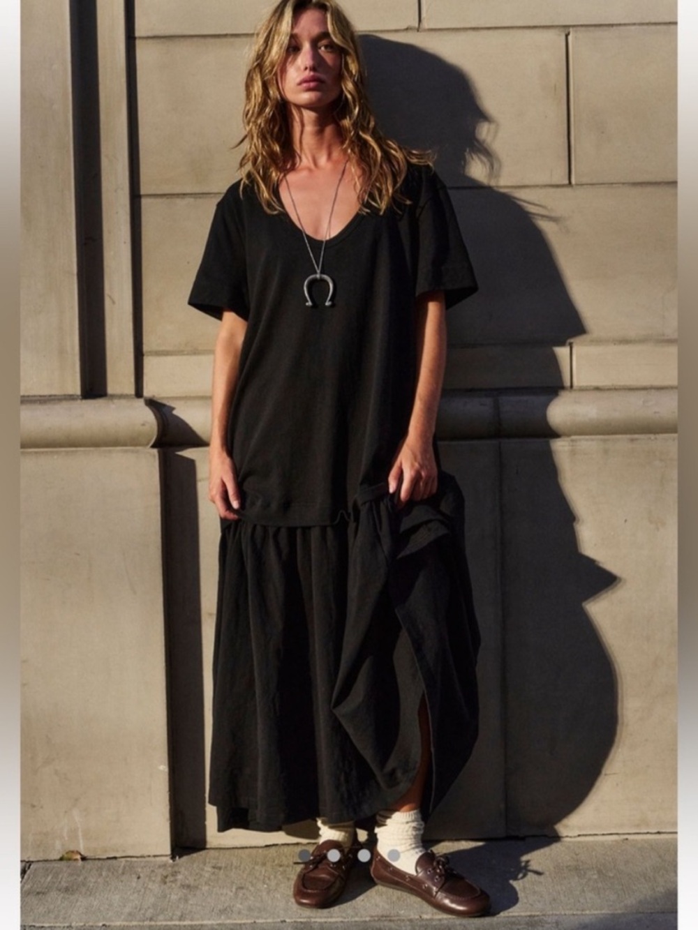 FREE PEOPLE Herron Drop-Waist Maxi Dress NWOT